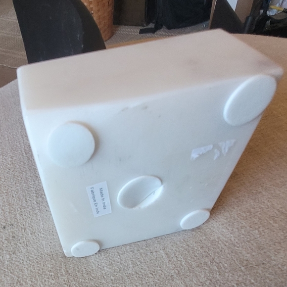 Metal Abstract Art Human Face Mounted on Marble Tribal Modern - Picture 5 of 5